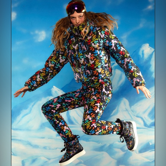 Rowley + Roxy Technical Snow Pants in Black Multifloral.NWT•Small - Picture 2 of 7